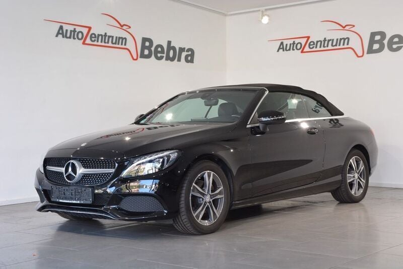 Schwarz Gebraucht 2017 Mercedes C200 Cabrio | 23.300 € (Superpreis) - Bild 1/4