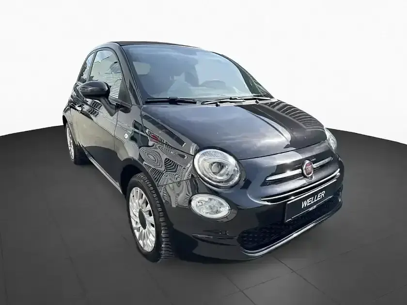 Gebraucht Fiat 500C 69 PS (50 kW) 2023 Vesuvio schwarz (schwarz) Cabrio