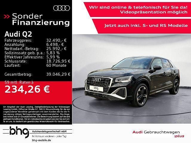 Schwarz Gebraucht 2025 Audi Q2 S-Line SUV | 32.490 € (Fairer Preis) - Bild 1/4