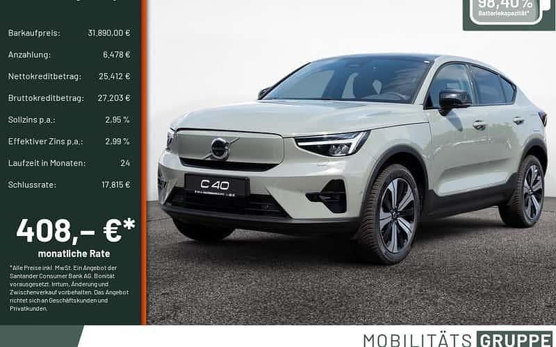 Grün Gebraucht 2023 Volvo XC40 Ultimate SUV | 31.890 € (Fairer Preis) - Bild 1/4