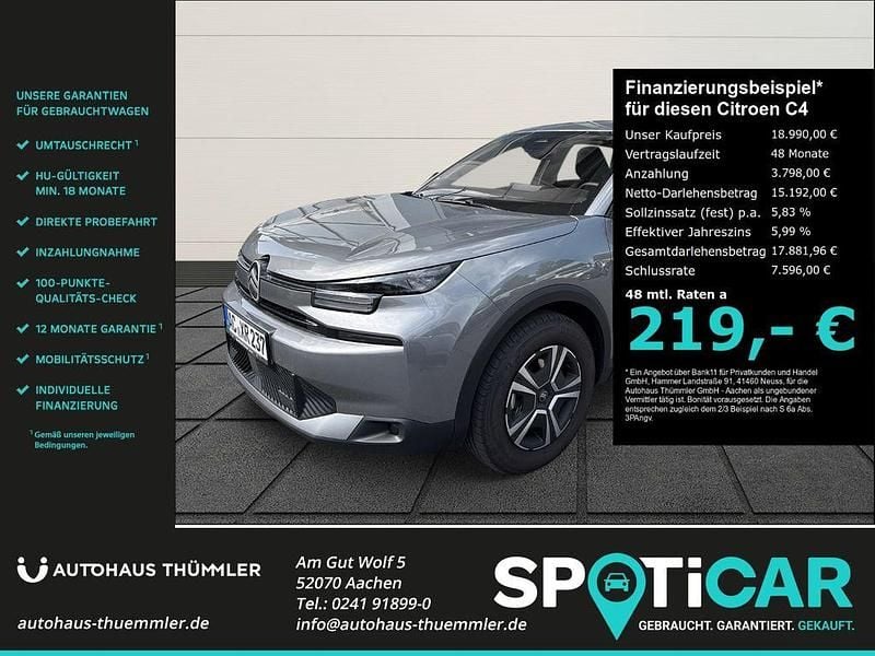 Grau Gebraucht 2025 Citroën C4 Limousine | 18.990 € (Fairer Preis) - Bild 1/4