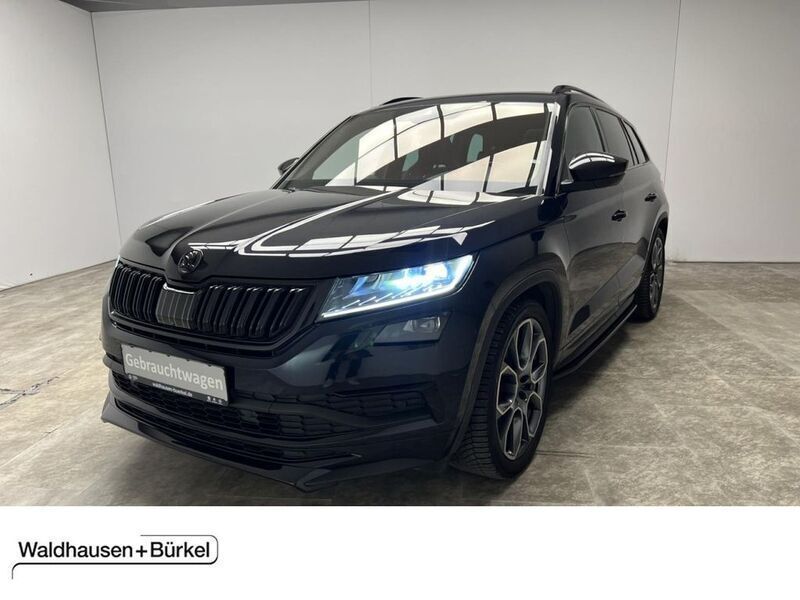 Christalschwarz (metallic) Gebraucht 2020 Skoda Kodiaq RS SUV | 31.900 € (Fairer Preis) - Bild 1/4