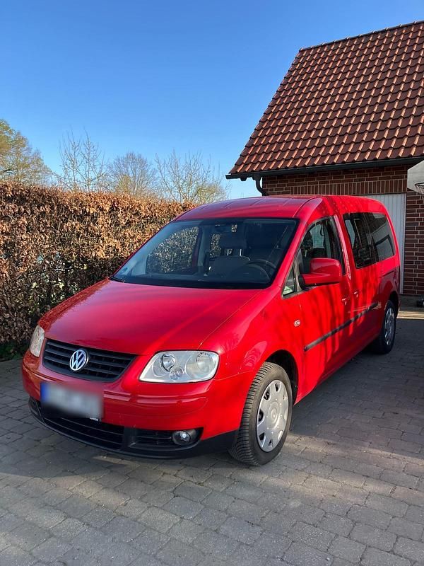 Rot Gebraucht 2009 VW Caddy Maxi Van / Kleinbus | 7.290 € (Fairer Preis) - Bild 1/4