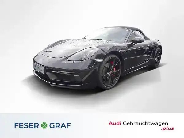 Tiefschwarzmetallic Gebraucht 2019 Porsche 718 Cabrio | 69.980 € - Bild 1/4