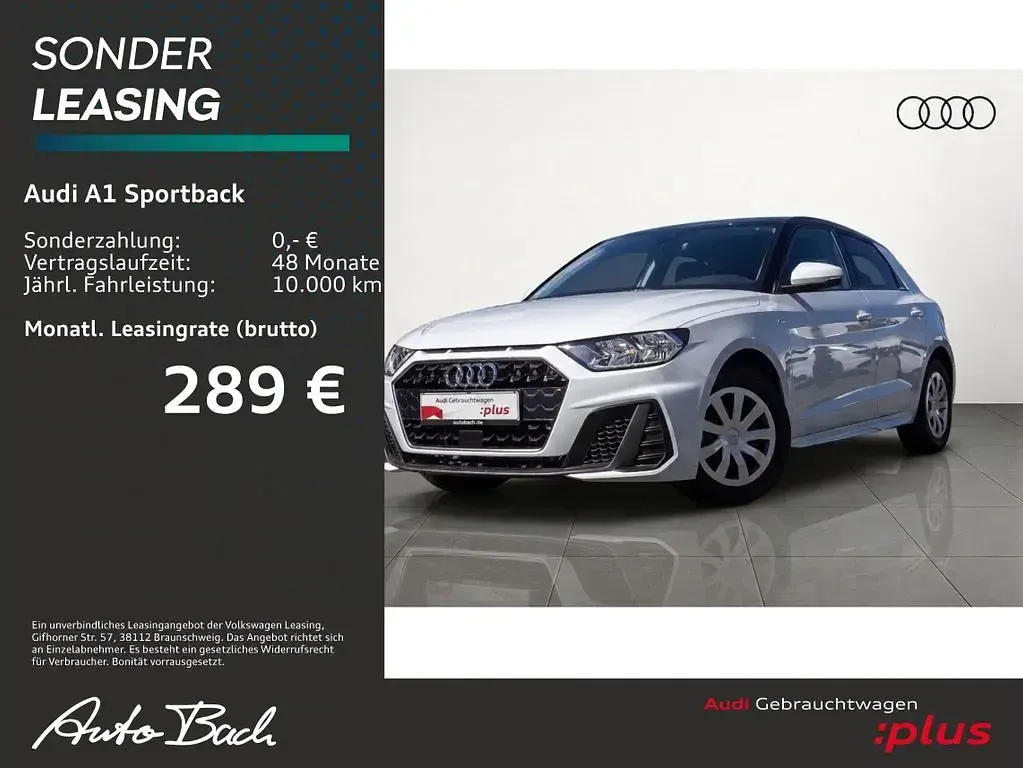 Gebraucht Audi A1 Sportback S-Line 95 PS (69 kW) 2025 Gletscherweiß metallic Kleinwagen