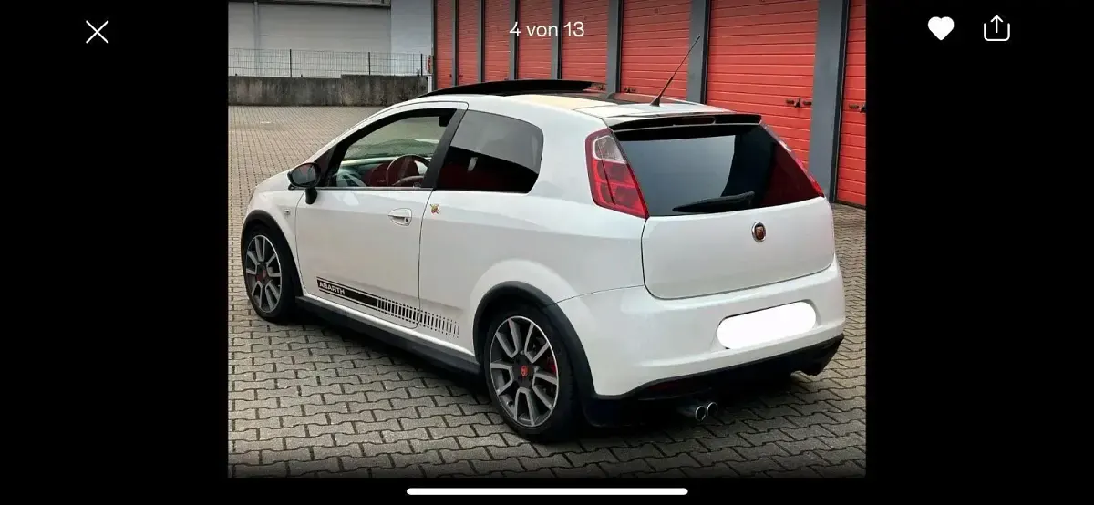 Gebraucht Abarth Grande Punto 155 PS (114 kW) 2008 Weiß Kleinwagen