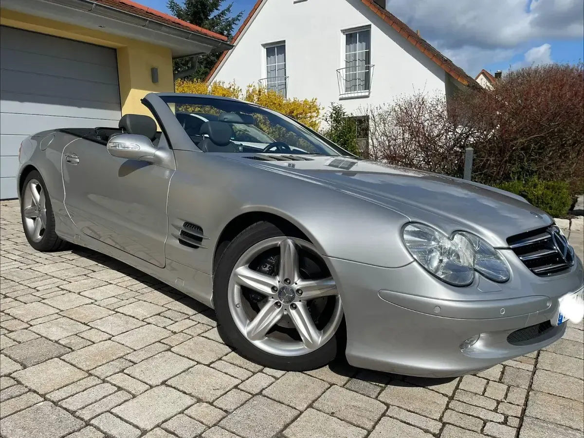 Gebraucht Mercedes SL500 306 PS (225 kW) 2002 Silber Cabrio