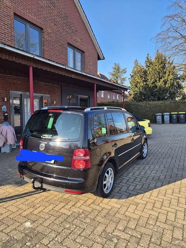 Gebraucht VW Touran Conceptline 140 PS (102 kW) 2007 Schwarz Van / Kleinbus