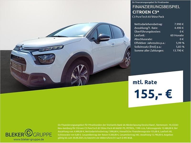 Weiß Gebraucht 2022 Citroën C3 PureTech Kleinwagen | 12.480 € (Fairer Preis) - Bild 1/3