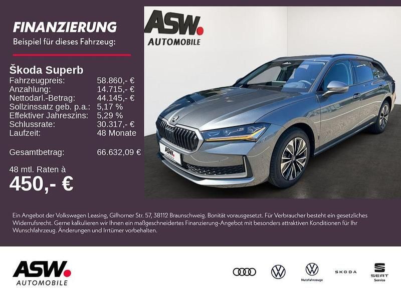 Graphitegrau metallic Neu 2025 Skoda Superb Selection Kombi | 58.860 € - Bild 1/4