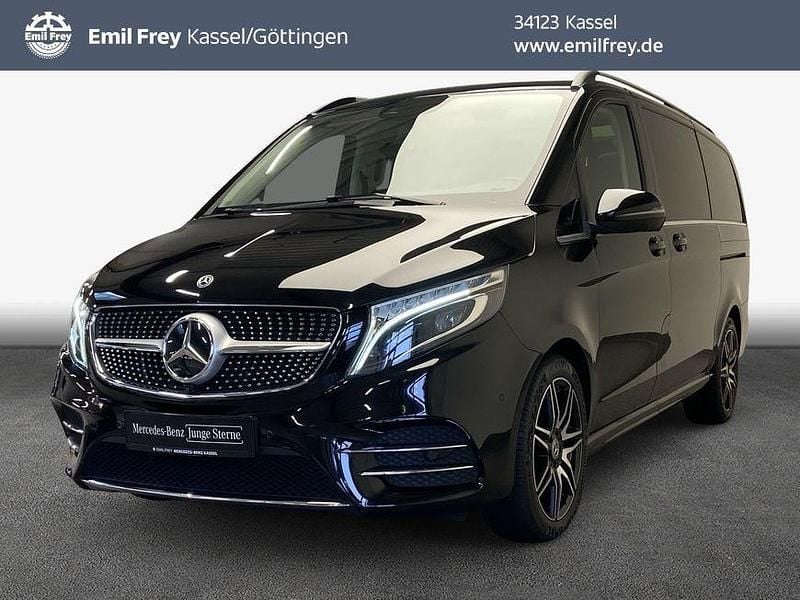 Obsidianschwarz metallic Gebraucht 2022 Mercedes V300 Exclusive Van / Kleinbus | 64.930 € (Guter Preis) - Bild 1/4