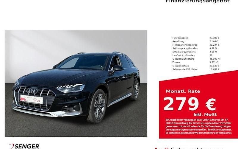 Schwarz Gebraucht 2021 Audi A4 Allroad Business Kombi | 27.380 € (Fairer Preis) - Bild 1/4
