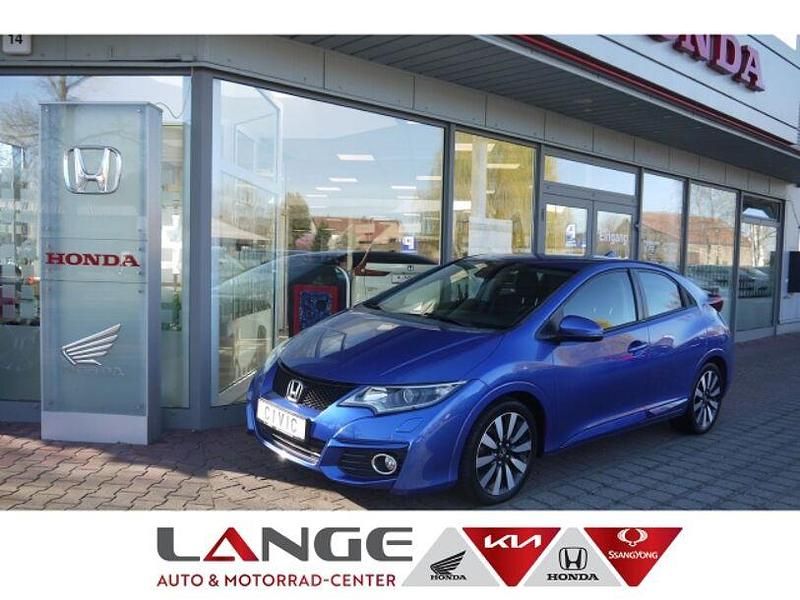 Brilliant sporty blue m. Gebraucht 2016 Honda Civic Elegance Limousine | 12.995 € (Fairer Preis) - Bild 1/4