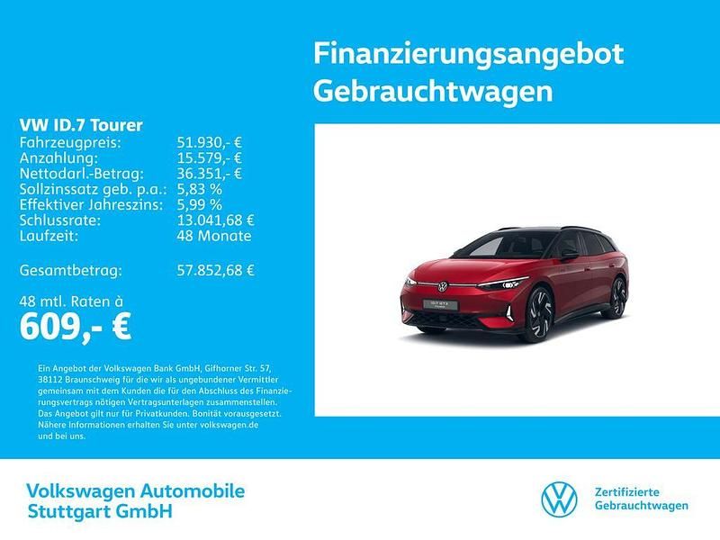 Gebraucht VW ID.7 GTX 250 kW (340 PS) 2025 Rot Kombi