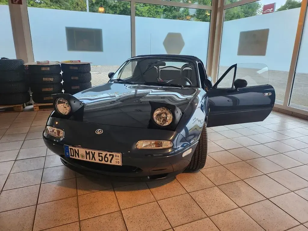 Brugt Mazda MX5 90 HK (66 kW) 1997 Blå Cabriolet