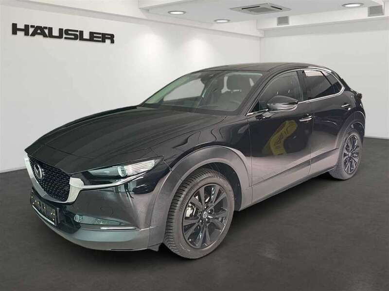 Onyxschwarz metallic (41w) Gebraucht 2022 Mazda CX-30 Homura-Line SUV | 22.890 € (Superpreis) - Bild 1/4