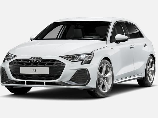 Weiß (gletscherweiß metallic) Gebraucht 2025 Audi A3 Sportback Comfort Kleinwagen | 37.450 € (Fairer Preis) - Bild 1/4