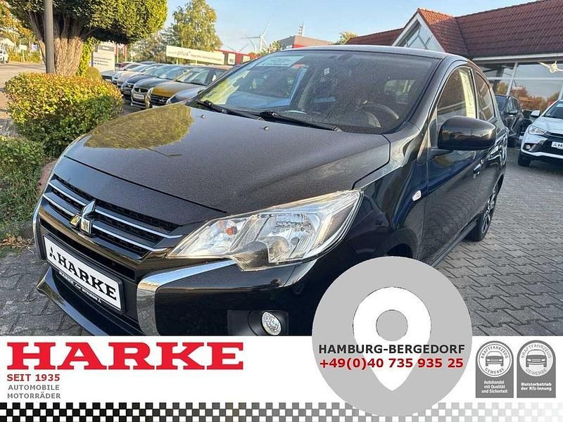 Schwarz Gebraucht 2021 Mitsubishi Space Star Spirit+ Limousine | 11.950 € (Fairer Preis) - Bild 1/4