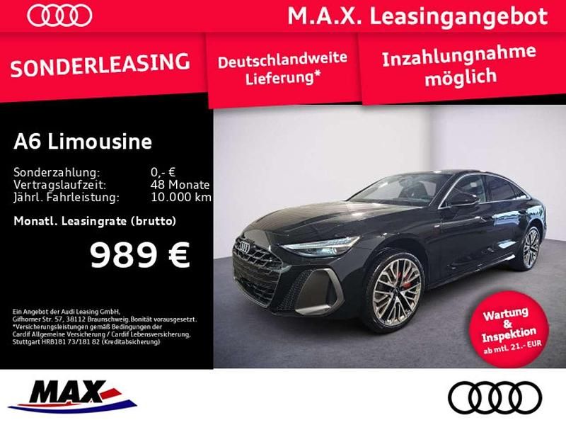 Mythosschwarz metallic Gebraucht 2025 Audi A6 Sport Limousine | 81.880 € (Superpreis) - Bild 1/3