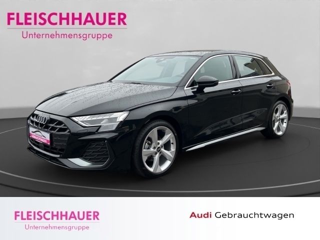 Schwarz Gebraucht 2024 Audi A3 Sportback S-Line Kleinwagen | 37.990 € (Guter Preis) - Bild 1/4