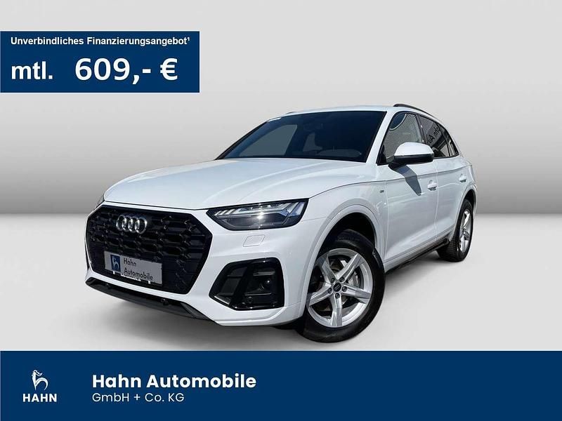 Gletscherweiß metallic Gebraucht 2023 Audi Q5 S-Line SUV | 44.490 € (Guter Preis) - Bild 1/3