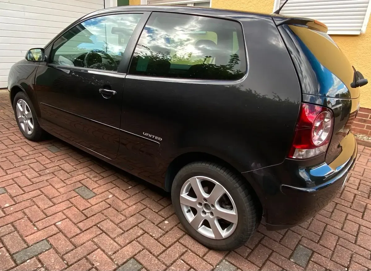 Gebraucht VW Polo United 80 PS (58 kW) 2008 Schwarz Kleinwagen