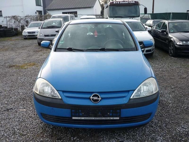Blau Gebraucht 2002 Opel Corsa Limousine | 250 € (Superpreis) - Bild 1/4