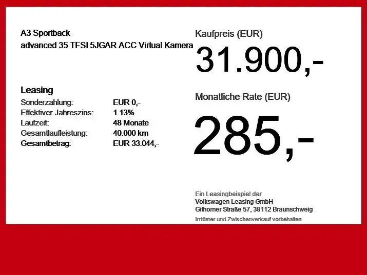 Occasion Audi A3 Advanced Plus 150 ch (110 kW) 2025 Bleue Berline