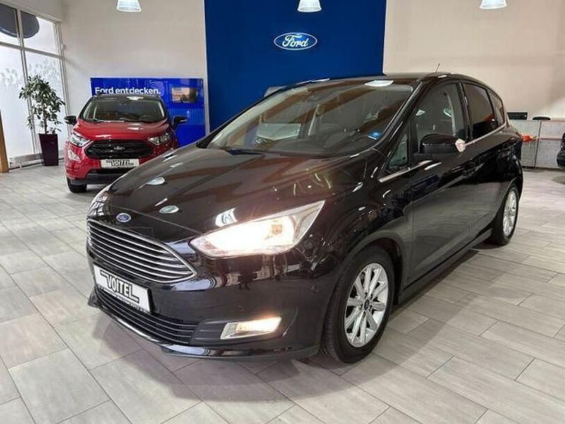 Schwarz Gebraucht 2018 Ford C-MAX Titanium Van / Kleinbus | 12.490 € (Fairer Preis) - Bild 1/4