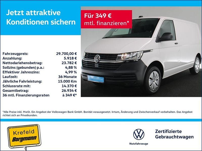 Candyweiß Gebraucht 2022 VW T6.1 Van | 29.700 € (Fairer Preis) - Bild 1/3