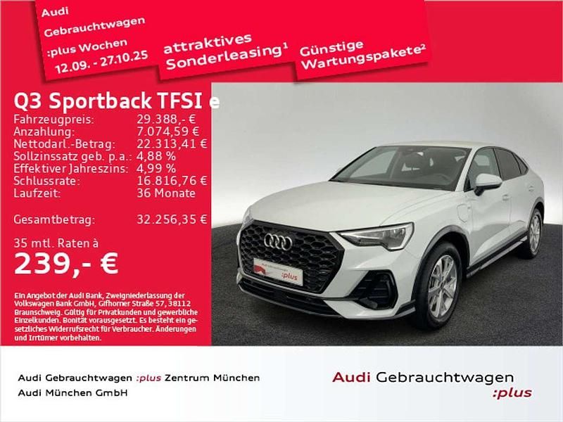 Gletscherweiß metallic Gebraucht 2021 Audi Q3 S-Line SUV | 29.388 € (Superpreis) - Bild 1/2
