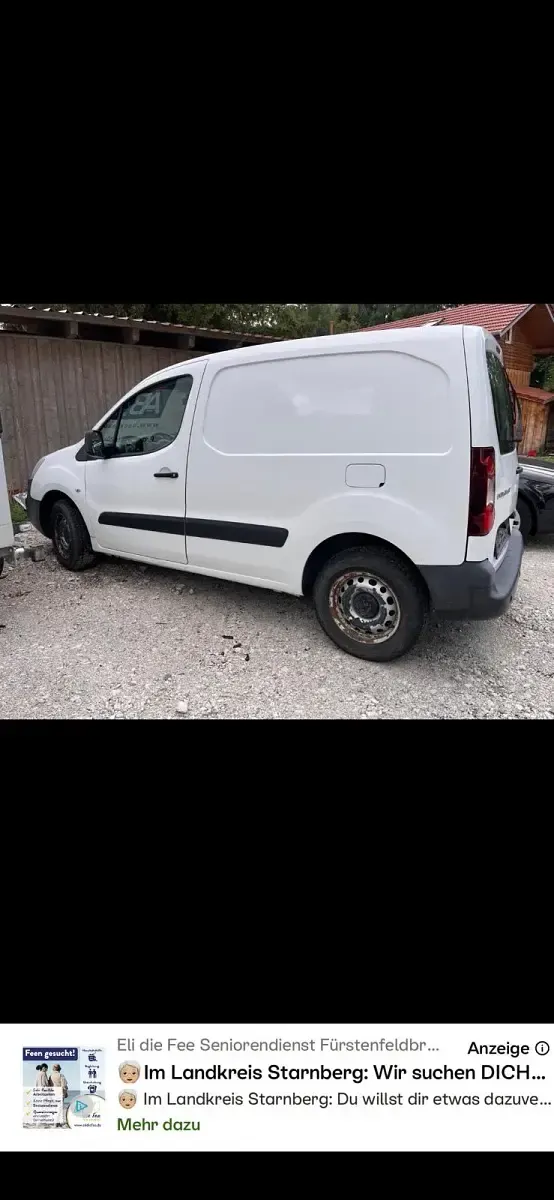Gebraucht Peugeot Partner Avantage 99 PS (72 kW) 2016 Weiß Van / Kleinbus