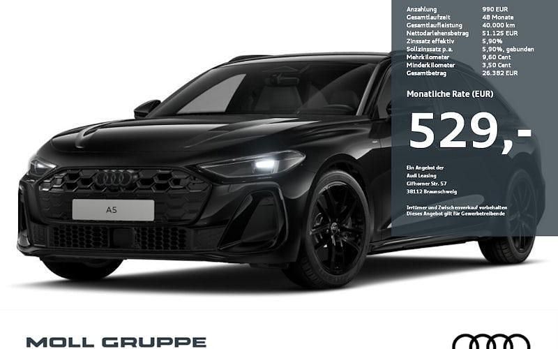 Mythosschwarz metallic Neu 2026 Audi A5 Ambiente Kombi | 62.990 € (Superpreis) - Bild 1/2