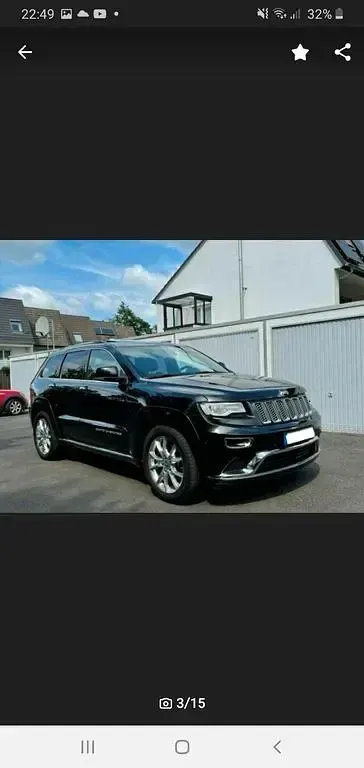 Gebraucht Jeep Grand Cherokee Summit 250 PS (183 kW) 2016 Schwarz SUV