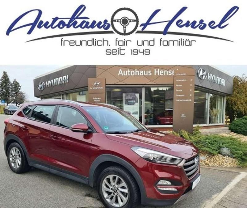 Ruby wine / mic Gebraucht 2017 Hyundai Tucson Trend SUV | 14.990 € (Fairer Preis) - Bild 1/4