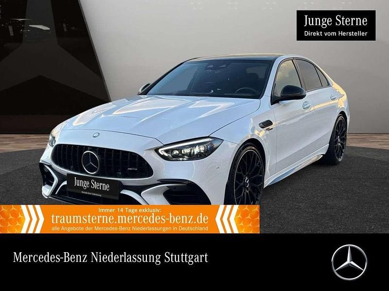 Weiß Gebraucht 2024 Mercedes C63S AMG Night Limousine | 76.890 € (Fairer Preis) - Bild 1/3