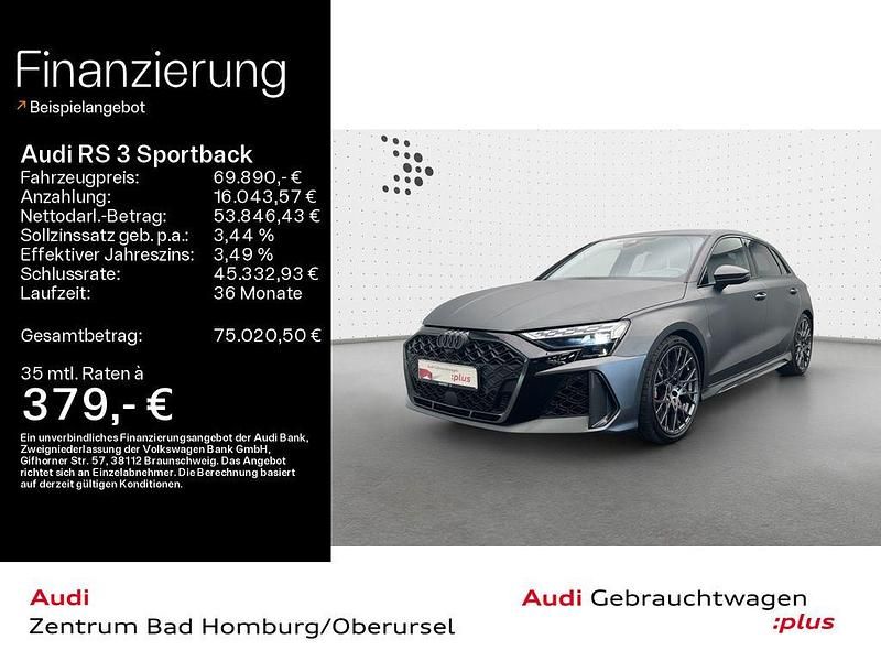 Grau Gebraucht 2025 Audi RS3 Sportback Sport Kleinwagen | 69.890 € (Fairer Preis) - Bild 1/4