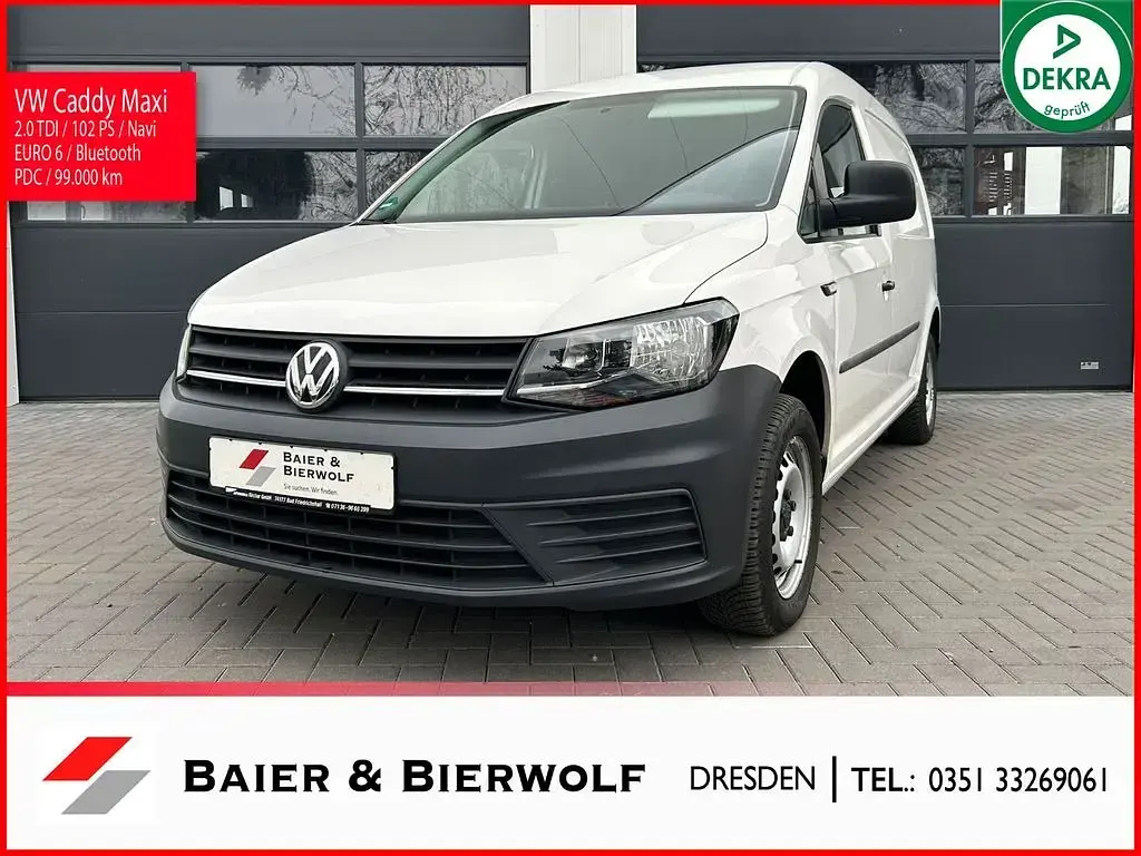 Usata VW Caddy 102 CV (75 kW) 2018 Bianco Monovolume