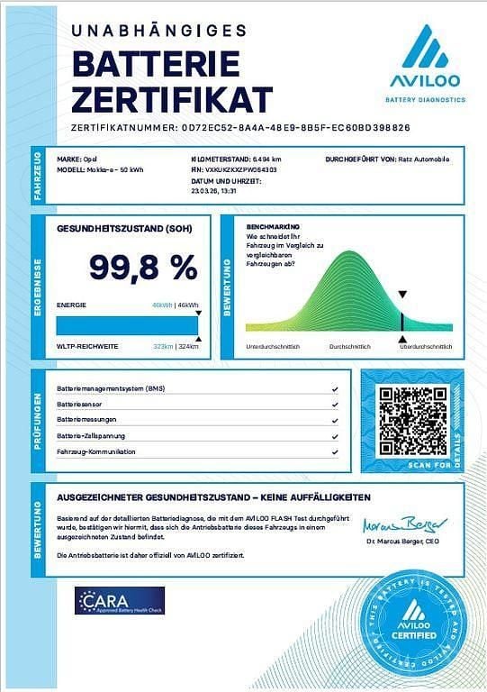 Gebraucht Opel Mokka-e Edition 100 kW (136 PS) 2023 Weiß SUV