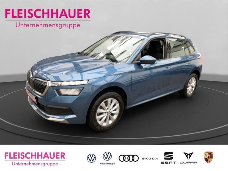 Blau Gebraucht 2021 Skoda Kamiq Ambition SUV | 17.980 € (Guter Preis) - Bild 1/4