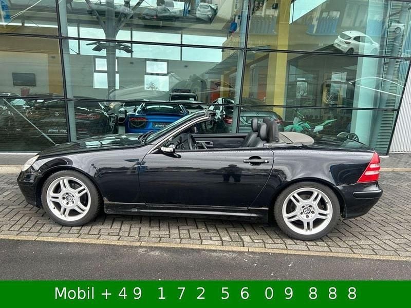 Gebraucht Mercedes SLK230 AMG 197 PS (144 kW) 2002 Obsidianschwarz  metalliclack Cabrio