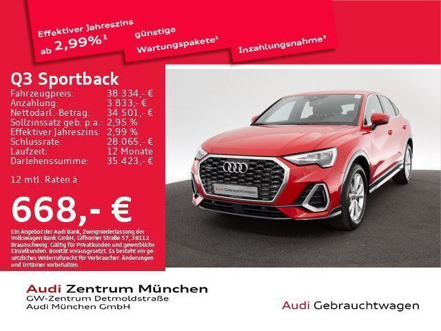 Tangorot metallic Gebraucht 2023 Audi Q3 Sportback S-Line SUV | 38.334 € (Superpreis) - Bild 1/2