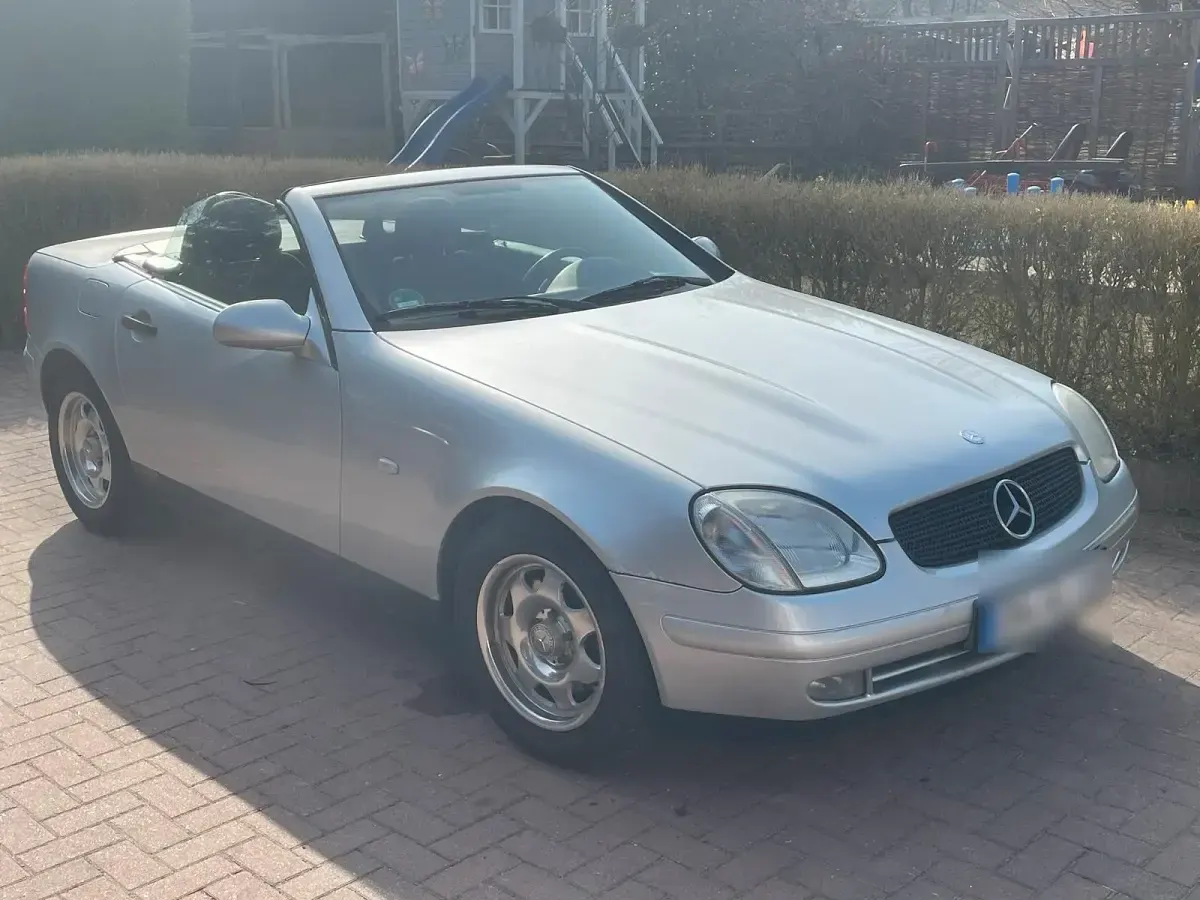 Gebraucht Mercedes SLK200 136 PS (100 kW) 1998 Silber Cabrio