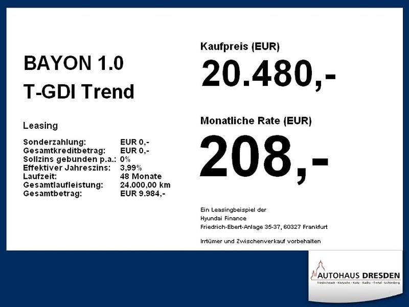 Gebraucht Hyundai Bayon Trend 101 PS (74 kW) 2024 Lumen grey / mic SUV