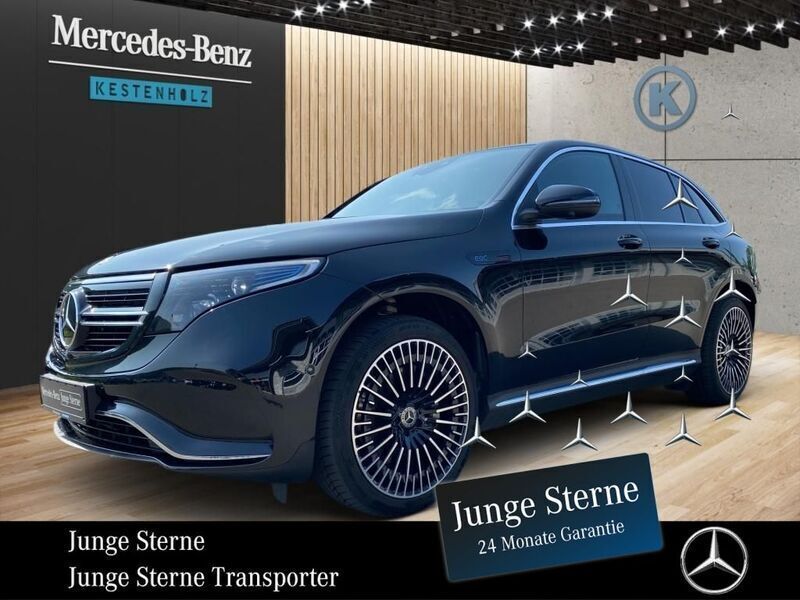 Schwarz Gebraucht 2023 Mercedes EQC400 AMG line SUV | 45.888 € (Fairer Preis) - Bild 1/4