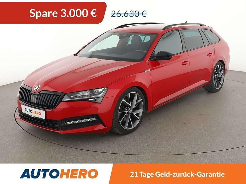 Rot Gebraucht 2019 Skoda Superb SportLine Kombi | 23.630 € (Guter Preis) - Bild 1/3