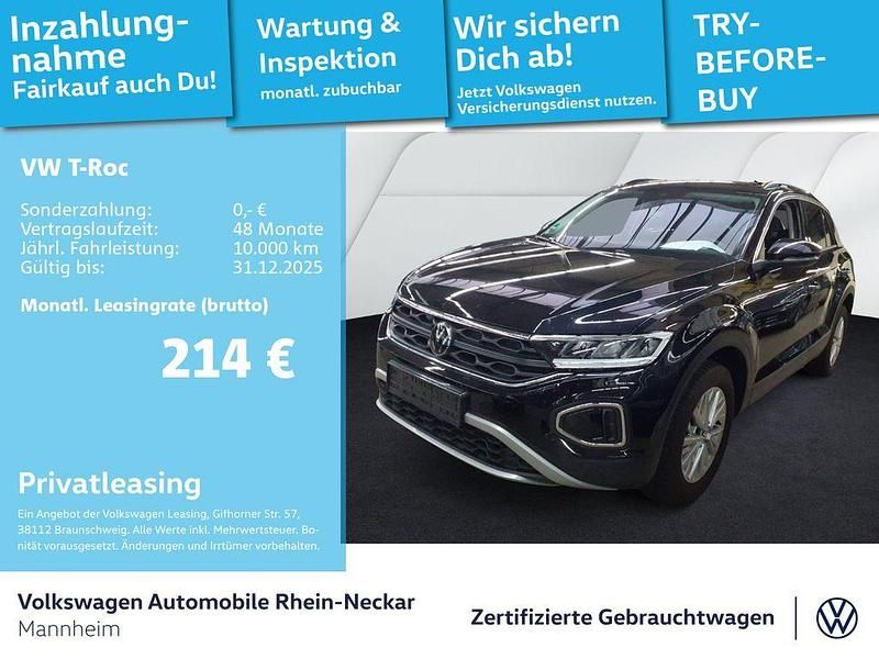 Deep black perleffekt Gebraucht 2025 VW T-Roc Life SUV | 21.991 € (Guter Preis) - Bild 1/3