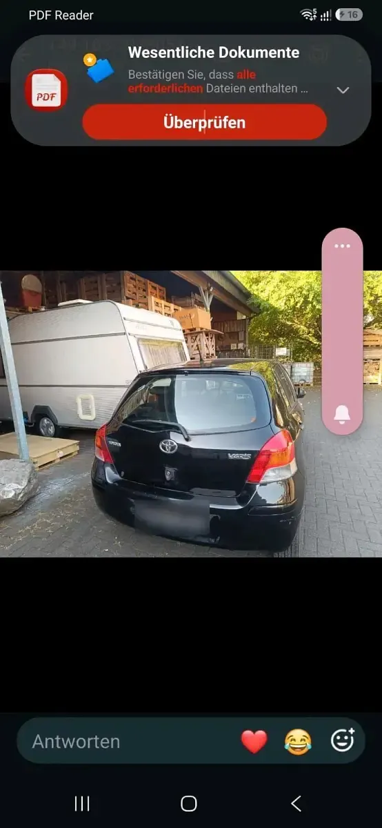 Gebraucht Toyota Yaris 70 PS (51 kW) 2009 Schwarz Kleinwagen