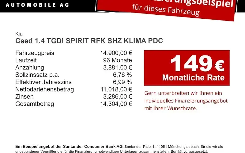 Gebraucht Kia Ceed Spirit 140 PS (102 kW) 2019 Silber Kleinwagen