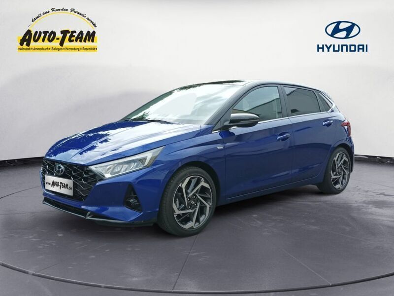 Blau Gebraucht 2022 Hyundai i20 Prime Limousine | 19.490 € (Fairer Preis) - Bild 1/4